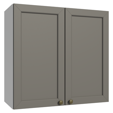 Gabinete Superior 70 cm 2 Puertas Blanco/Gris Vik Madesa