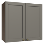 Gabinete Superior 70 cm 2 Puertas Marrón/Gris Vik Madesa