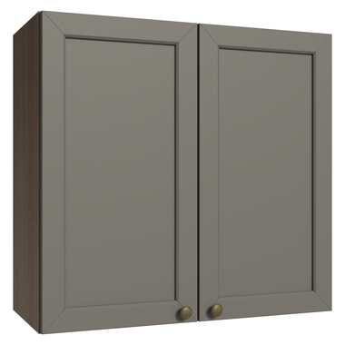 Gabinete Superior 70 cm 2 Puertas Marrón/Gris Vik Madesa