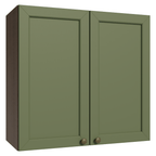 Gabinete Superior 70 cm 2 Puertas Marrón/Verde Vik Madesa