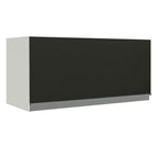 Gabinete Superior 70 cm 1 Puerta Abatible Blanco/Negro Glamy Madesa