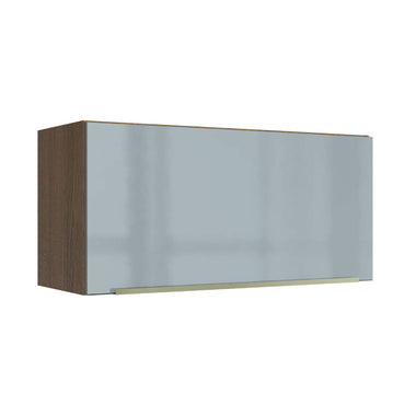 Gabinete Superior 70 cm 1 Puerta Abatible Marrón/Gris Lux Madesa