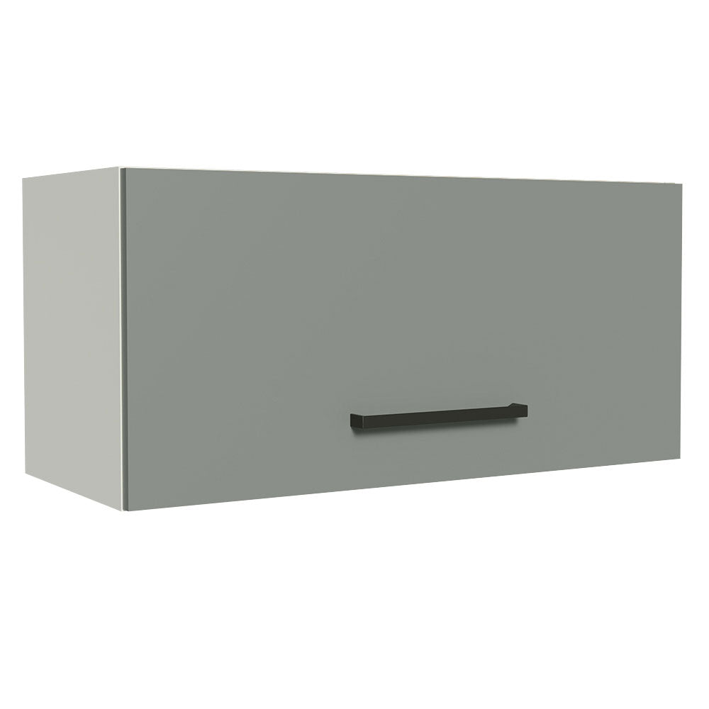 Gabinete Superior 70 cm 1 Puerta Abatible Blanco/Gris Agata Madesa