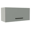 Gabinete Superior 70 cm 1 Puerta Abatible Blanco/Gris Agata Madesa