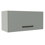 Gabinete Superior 70 cm 1 Puerta Abatible Blanco/Gris Agata Madesa