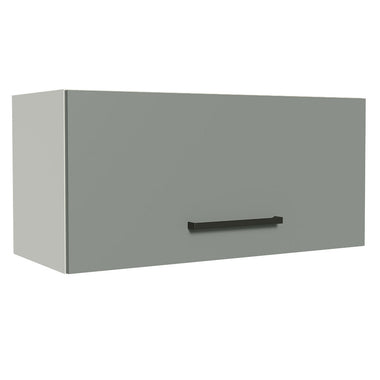 Gabinete Superior 70 cm 1 Puerta Abatible Blanco/Gris Agata Madesa