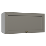 Gabinete Superior 70 cm 1 Puerta Abatible Blanco/Gris Vik Madesa