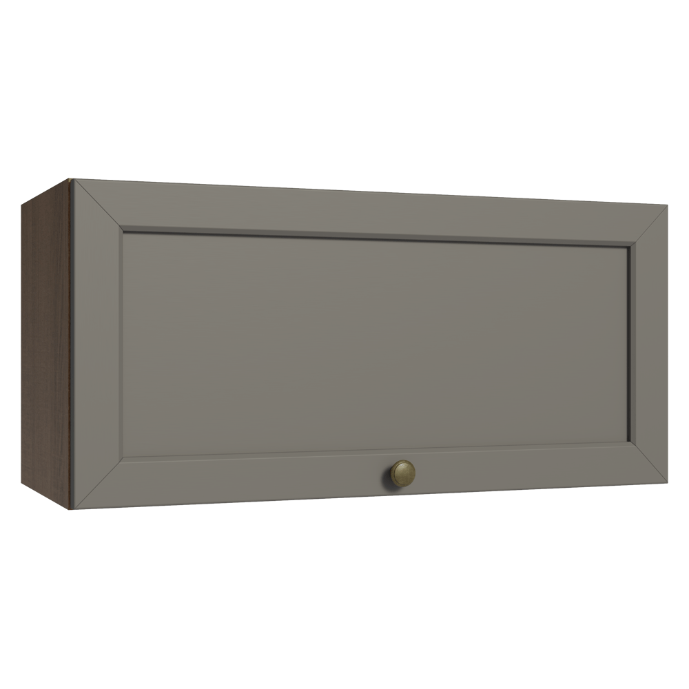 Gabinete Superior 70 cm 1 Puerta Abatible Marrón/Gris Vik Madesa
