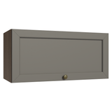 Gabinete Superior 70 cm 1 Puerta Abatible Marrón/Gris Vik Madesa