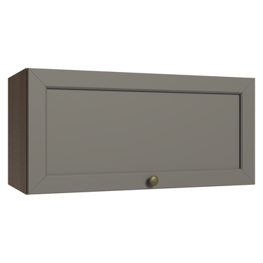 Gabinete Superior 70 cm 1 Puerta Abatible Marrón/Gris Vik Madesa