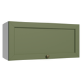 Gabinete Superior 70 cm 1 Puerta Abatible Blanco/Verde Vik Madesa