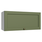 Gabinete Superior 70 cm 1 Puerta Abatible Blanco/Verde Vik Madesa