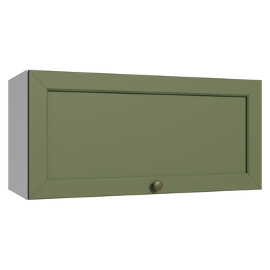 Gabinete Superior 70 cm 1 Puerta Abatible Blanco/Verde Vik Madesa
