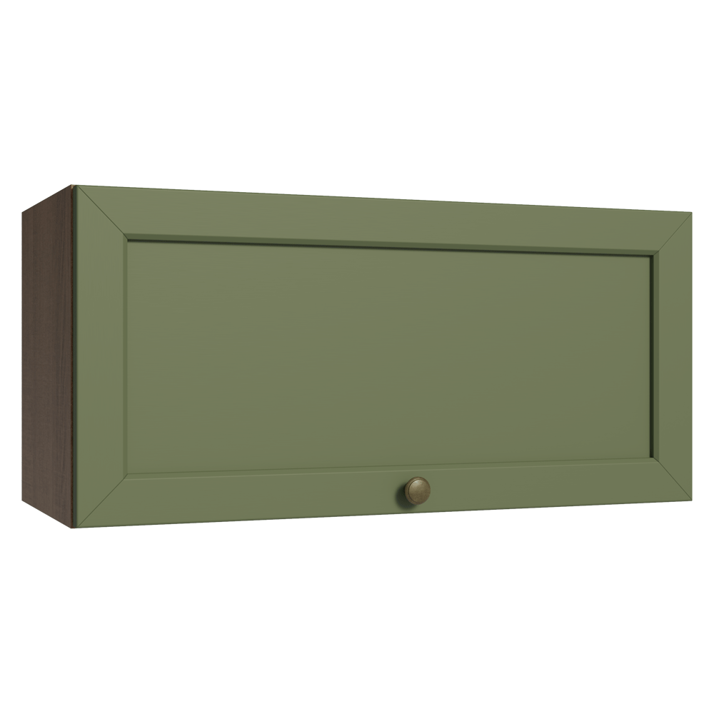 Gabinete Superior 70 cm 1 Puerta Abatible Marrón/Verde Vik Madesa