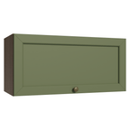 Gabinete Superior 70 cm 1 Puerta Abatible Marrón/Verde Vik Madesa
