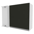 Gabinete Superior Esquinero 94 cm 1 Puerta Blanco/Negro Glamy Madesa