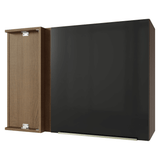 Gabinete Superior de Esquina 1 Puerta Marrón/Negro Lux Madesa