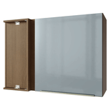 Gabinete Superior de Esquina 1 Puerta Marrón/Gris Lux Madesa