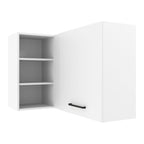 Gabinete Superior Esquinero 166 cm 1 Puerta 3 Nichos Blanco Agata Madesa