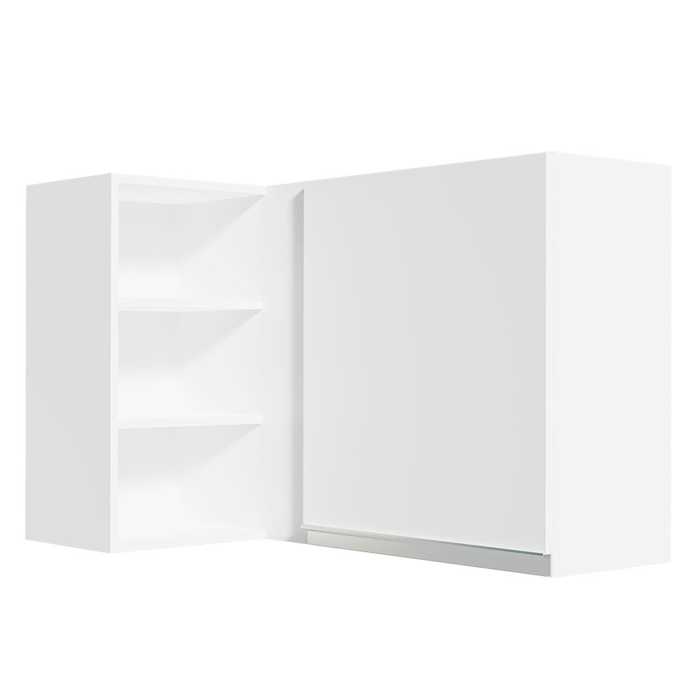 Gabinete Superior de Esquina 1 Puerta 60 cm de Profundidad Glamy Blanco