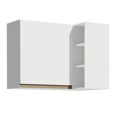 Gabinete Superior Esquinero 145 cm 1 Puerta 3 Nichos Blanco Reims Madesa