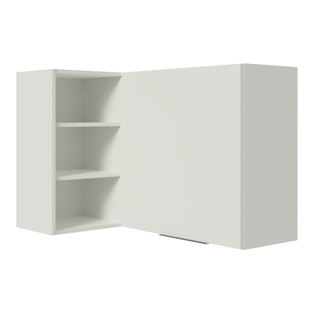 Gabinete Superior Esquinero 166 cm 1 Puerta 3 Nichos Blanco Stella Madesa