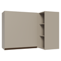 Gabinete Superior Esquinero 145 cm 1 Puerta 3 Nichos Crema Nice Madesa