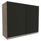 Gabinete Superior 80 cm 2 Puertas Marrón/Negro Glamy Madesa