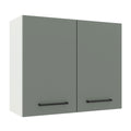 Gabinete Superior 80 cm 2 Puertas Blanco/Gris Agata Madesa