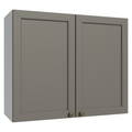 Gabinete Superior 80 cm 2 Puertas Blanco/Gris Vik Madesa