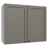 Gabinete Superior 80 cm 2 Puertas Blanco/Gris Vik Madesa