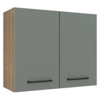 Gabinete Superior 80 cm 2 Puertas Marrón/Gris Agata Madesa
