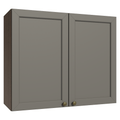Gabinete Superior 80 cm 2 Puertas Marrón/Gris Vik Madesa