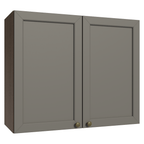 Gabinete Superior 80 cm 2 Puertas Marrón/Gris Vik Madesa