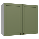 Gabinete Superior 80 cm 2 Puertas Blanco/Verde Vik Madesa