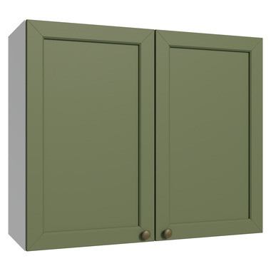 Gabinete Superior 80 cm 2 Puertas Blanco/Verde Vik Madesa