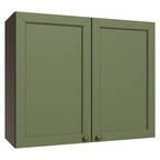 Gabinete Superior 80 cm 2 Puertas Marrón/Verde Vik Madesa