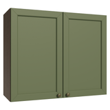Gabinete Superior 80 cm 2 Puertas Marrón/Verde Vik Madesa