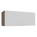 Gabinete Superior 80 cm 1 Puerta Abatible Marrón/Blanco Stella Madesa