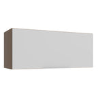 Gabinete Superior 80 cm 1 Puerta Abatible Marrón/Blanco Stella Madesa