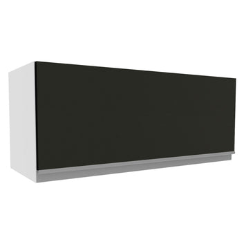 Gabinete Superior 80 cm 1 Puerta Abatible Blanco/Negro Glamy Madesa