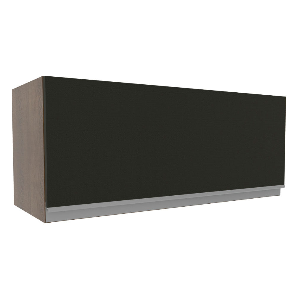 Gabinete Superior 80 cm 1 Puerta Abatible Marrón/Negro Glamy Madesa