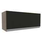 Gabinete Superior 80 cm 1 Puerta Abatible Marrón/Negro Glamy Madesa