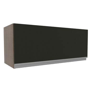 Gabinete Superior 80 cm 1 Puerta Abatible Marrón/Negro Glamy Madesa