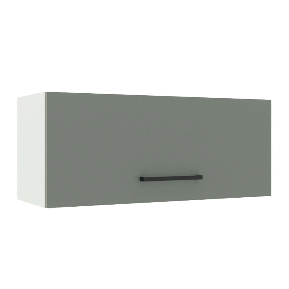 Gabinete Superior 80 cm 1 Puerta Abatible Blanco/Gris Agata Madesa