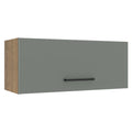 Gabinete Superior 80 cm 1 Puerta Abatible Marrón/Gris Agata Madesa