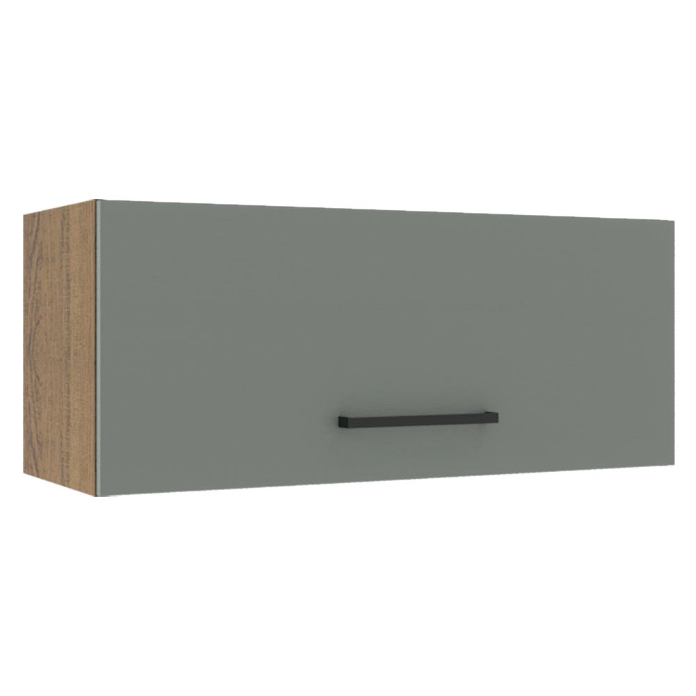 Gabinete Superior 80 cm 1 Puerta Abatible Agata Marrón/Gris