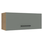 Gabinete Superior 80 cm 1 Puerta Abatible Marrón/Gris Agata Madesa