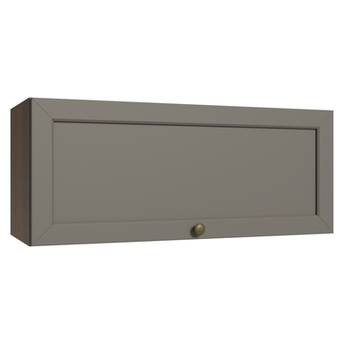 Gabinete Superior 80 cm 1 Puerta Abatible Marrón/Gris Vik Madesa