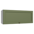 Gabinete Superior 80 cm 1 Puerta Abatible Blanco/Verde Vik Madesa